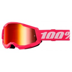 100% STRATA 2 ZATEMNJENA MOTOKROS OČALA PINK